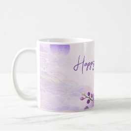 Elegant Purple Orchid Birthday Mug Kaffemugg