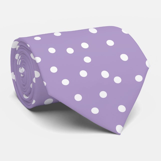 Elegant Purple White Dots Pattern Groom Gift   Slips (Rullad)