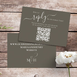 Elegant QR Code OSA Online Calligraphy Script Tilläggskort