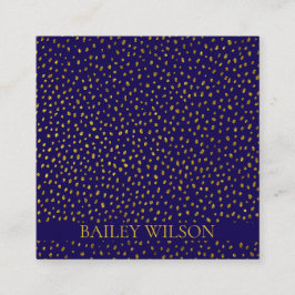 Elegant QR-kod gyllene punkter mönster modern Fyrkantigt Visitkort