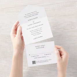 Elegant QR-kod Klassisk Bröllop