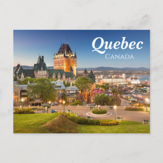 Elegant Quebec Canada-vykort Vykort