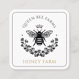 Elegant Queen Bee Business Fyrkantigt Visitkort