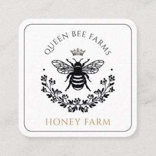 Elegant Queen Bee Business Fyrkantigt Visitkort