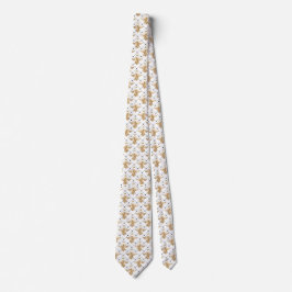 Elegant Queen Bee Honeycomb Mönster Neck Tie Slips