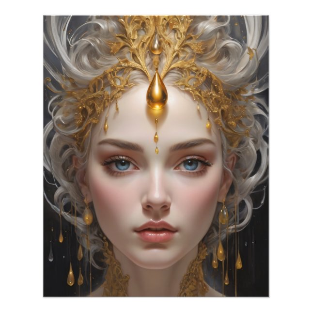 Elegant Queen of a Fairyland Fototryck (Framsidan)