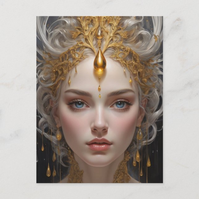 Elegant Queen of a Fairyland Vykort (Framsida)