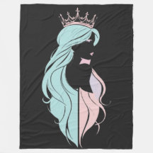 "Elegant Queen with Krona" Pastelldesign