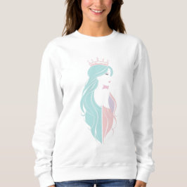 "Elegant Queen with Krona" Pastelldesign T Shirt