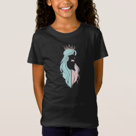 "Elegant Queen with Krona" Pastelldesign T Shirt