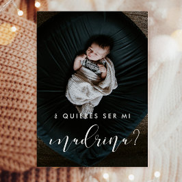 Elegant Quieres ser mi madrina förslags kort