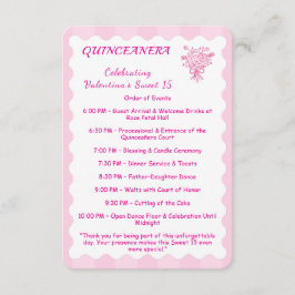 Elegant Quinceañera Blommigt Bouquet | PROGRAM