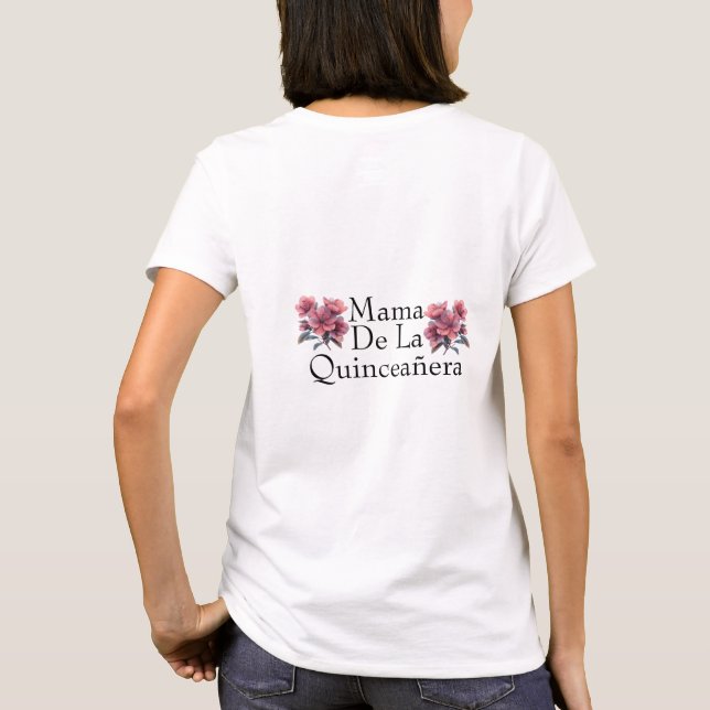 Elegant Quinceañera Princess T-Shirt - Anpassnings (Baksida)