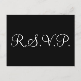 Elegant ’R.S.V.P.’ Vykort
