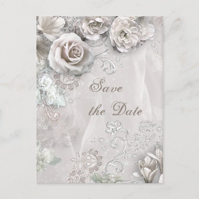 Elegant Rädda Dagen Meddelande Vykort (Framsida)