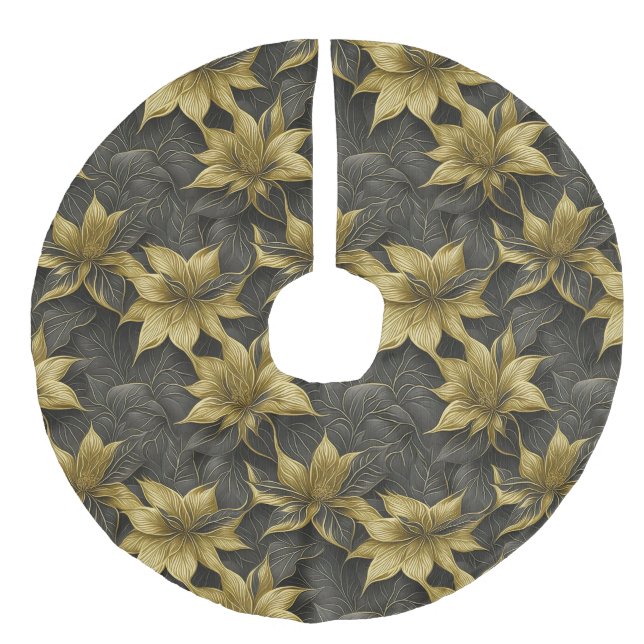 Elegant Radiance Poinsettia Delight Julgransmatta Fusklinne (Framsidan)