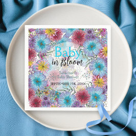Elegant Radiant Bohemian Flowers Baby i Bloom Pappersservett