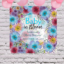 Elegant Radiant Bohemian Flowers Baby i Bloom Poster