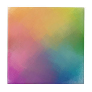 Elegant Rainbow Färg Modern Abstrakt-mall Kakelplatta