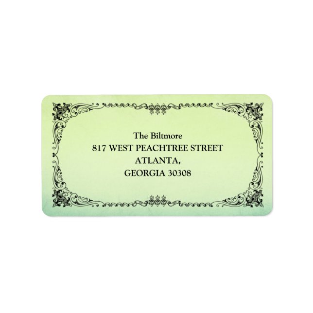 Elegant Ram Adressetikett (Framsidan)