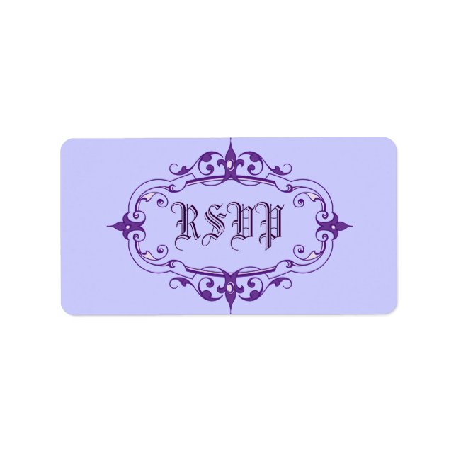Elegant Ram Adressetikett (Framsidan)