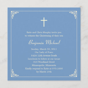 Elegant Ram Baptism/julinbjudning Inbjudningar