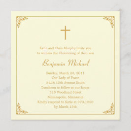 Elegant Ram Baptism/julinbjudning Inbjudningar
