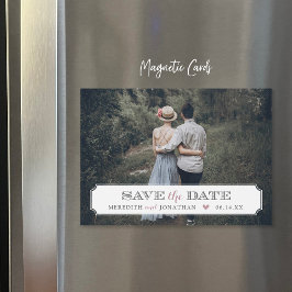 Elegant Ram-fotoöverlägg Spara datum