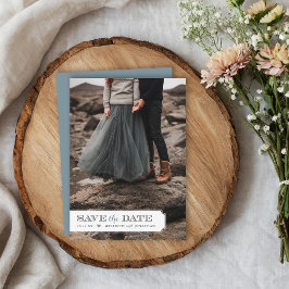 Elegant ram fototillägg Save the Date Spara Datumet