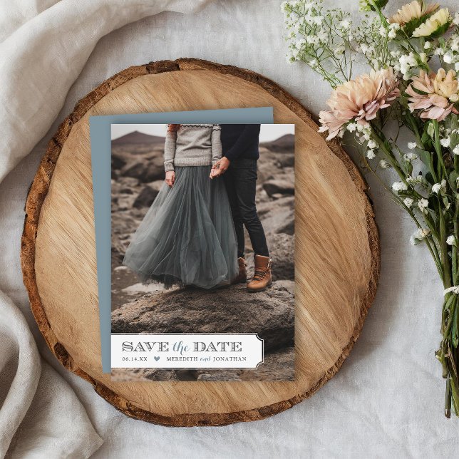 Elegant ram fototillägg Save the Date Spara Datumet (Skapare uppladdad)