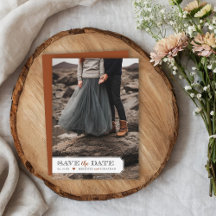 Elegant ram fototillbehör Save the Date