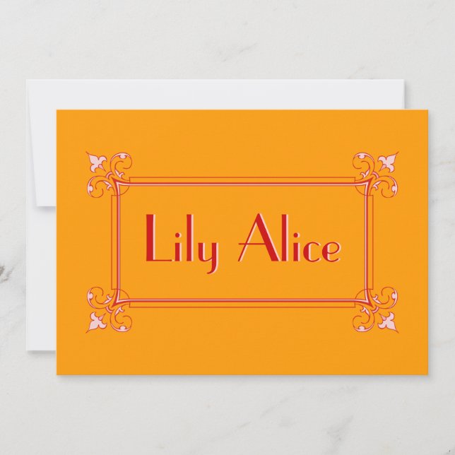 Elegant Ram Meddelande (Framsida)