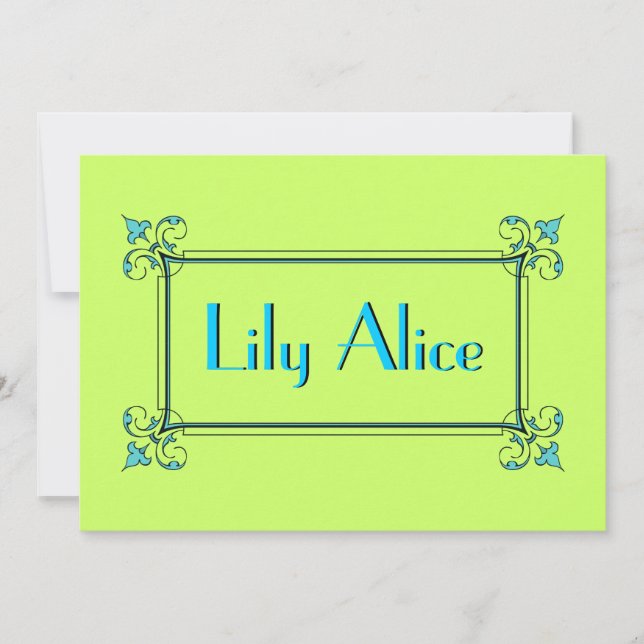 Elegant Ram Meddelande (Framsida)