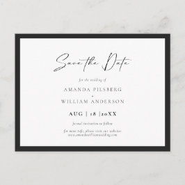 Elegant ram Modern Förlovningsdag Vykort