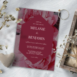 Elegant Ram Romantic Flower Bröllop Inbjudningar