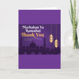 Elegant Ramadan Greetings- Gold Ramadan Kareem Kort