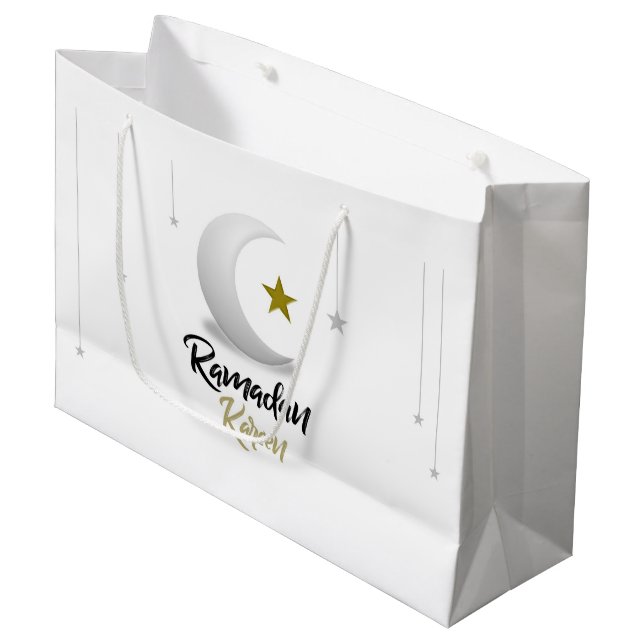 Elegant Ramadan Kareem Crescent Design Islamic Art (Framsidan Vinklad)