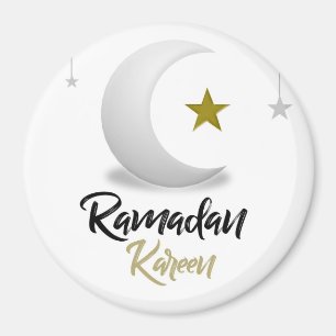 Elegant Ramadan Kareem halvmåne design islamisk ko Magnet