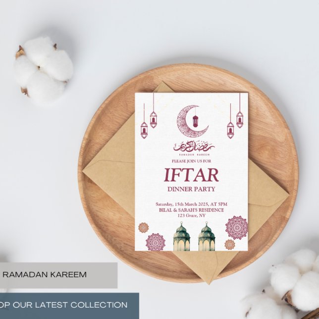 Elegant Ramadan Kareem Iftar-partiets inbjudan (Skapare uppladdad)