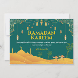 Elegant Ramadan Mubarak Greeting Card Julkort