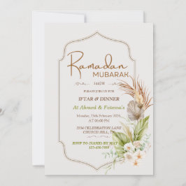 Elegant Ramadan Mubarak Iftar- och middagsinbjudan Inbjudningar