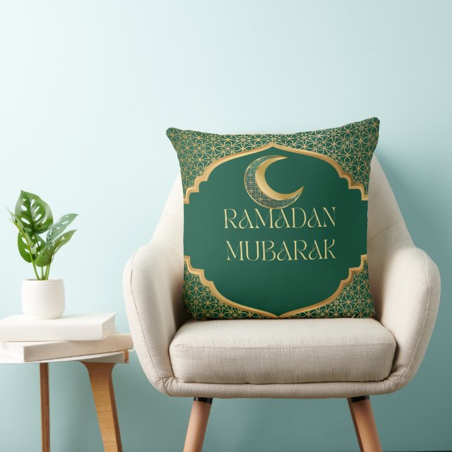 Elegant Ramadan Mubarak Throw Pillow Kudde (Stol)