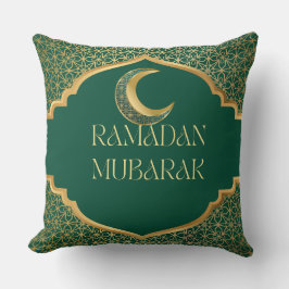 Elegant Ramadan Mubarak Throw Pillow Kudde