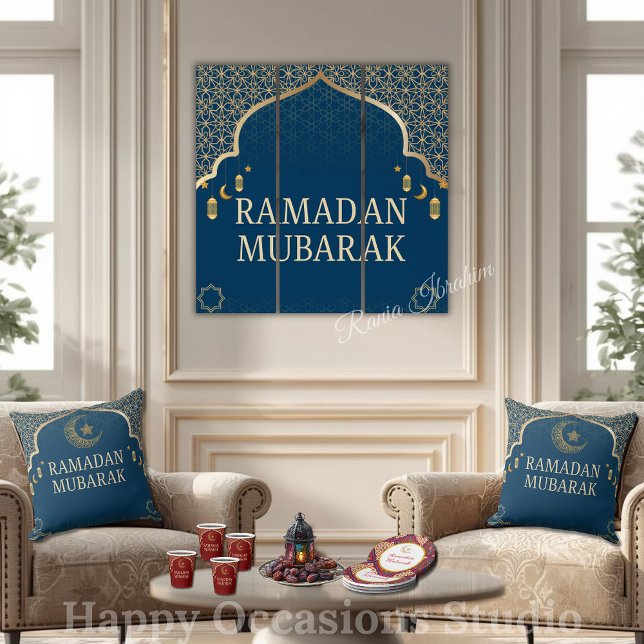 Elegant Ramadan Mubarak Throw Pillow Kudde (Skapare uppladdad)