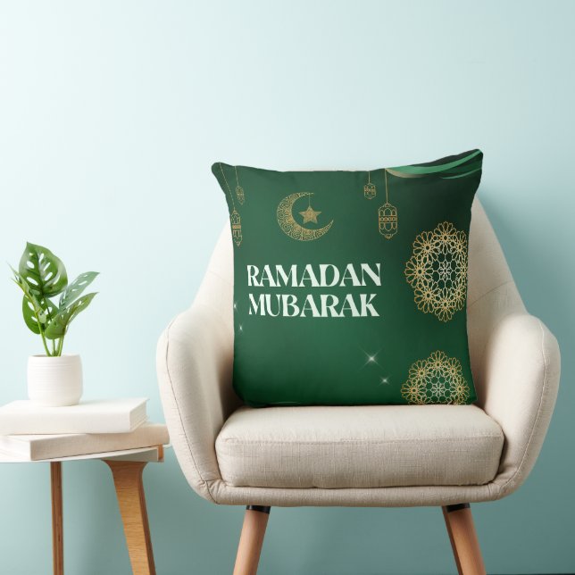 Elegant Ramadan Mubarak Throw Pillow Kudde (Stol)