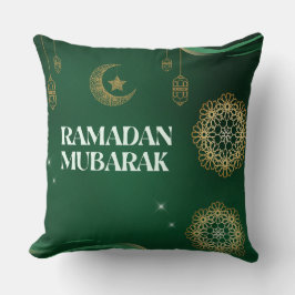 Elegant Ramadan Mubarak Throw Pillow Kudde