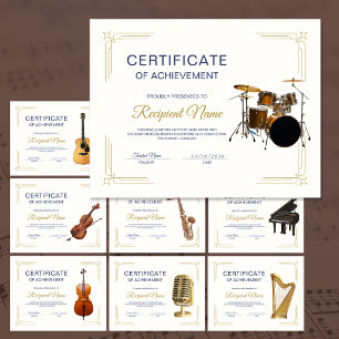 Elegant Ramuppsats Slagverks Kursutmärkelse Certif