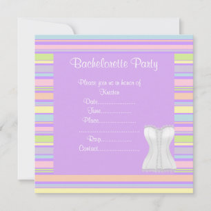 ELEGANT RAND BACHELORETTE PARTY INVITATIONS INBJUDNINGAR