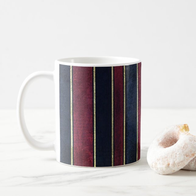 Elegant Rand Burgundy Black Mugg (Med munk)