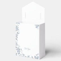 Elegant randig blomma i dammig blå